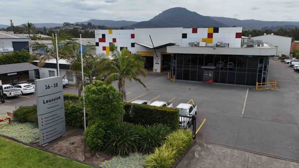 An aerial view of Leussink Engineering